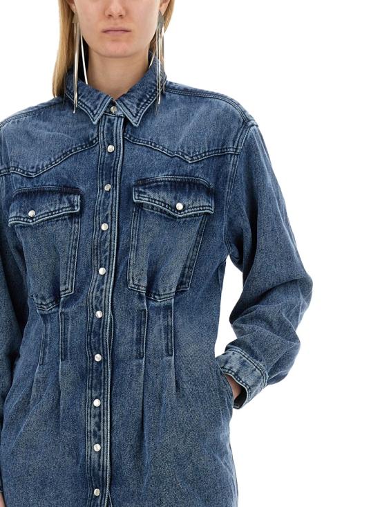  이자벨마랑 숏 원피스 RO0343FA DENIM - ISABEL MARANT