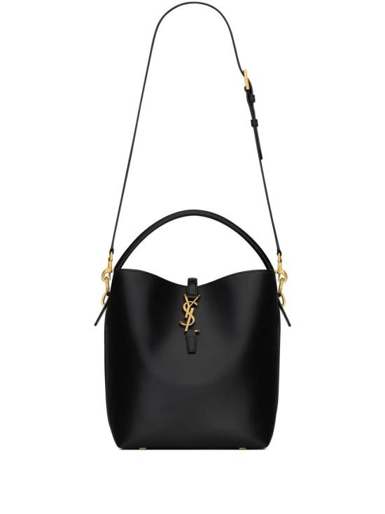  생로랑 르 37 샤이니 레더백 7428282R20W 1000 BLACK