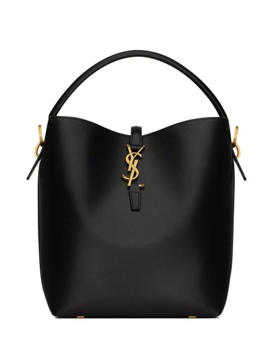  생로랑 르 37 샤이니 레더백 7428282R20W 1000 BLACK - SAINT LAURENT