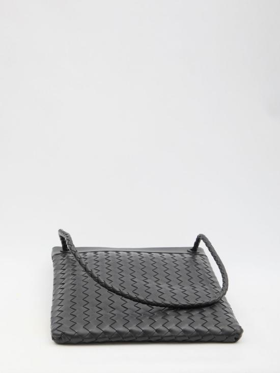  보테가베네타 플랫 안디아모 메신저백 806490V2HLD 1253 BLACK - BOTTEGA VENETA