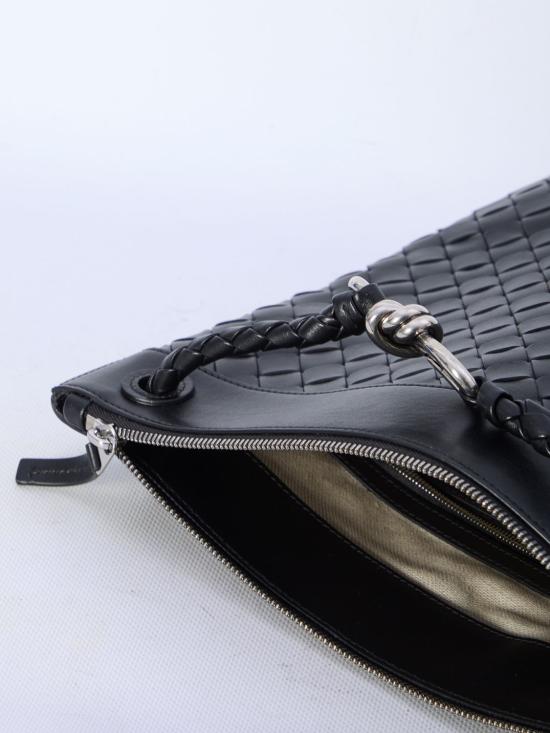  보테가베네타 플랫 안디아모 메신저백 806490V2HLD 1253 BLACK - BOTTEGA VENETA