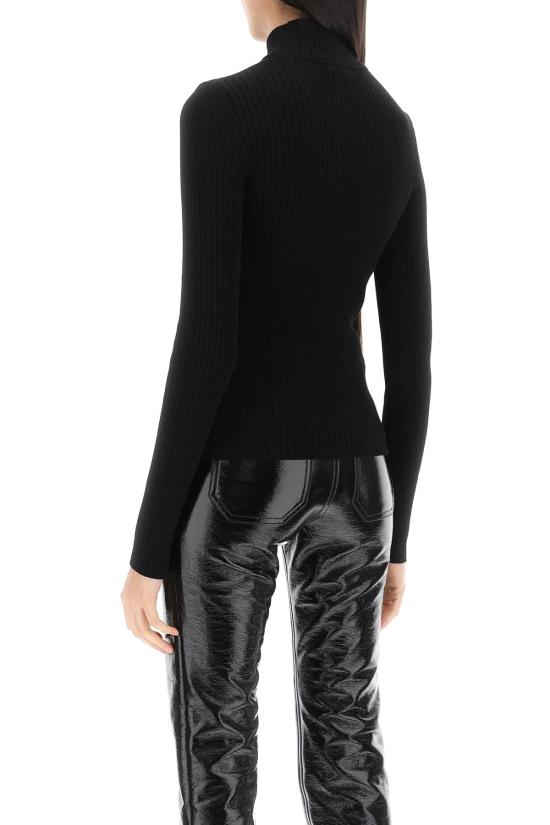 26SS 쿠레쥬 스웨터 PERMPU022FI0001 9999 BLACK - COURREGES