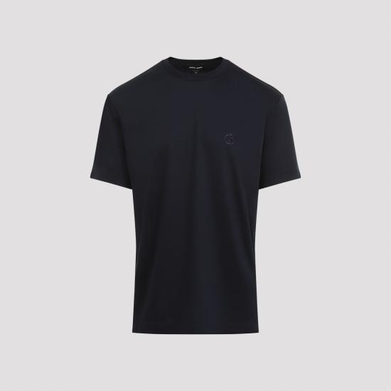26FW 조르지오 아르마니 반팔 티셔츠 3HSM72SJTKZ UB100 BLUE - GIORGIO ARMANI
