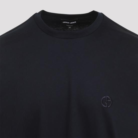26FW 조르지오 아르마니 반팔 티셔츠 3HSM72SJTKZ UB100 BLUE - GIORGIO ARMANI