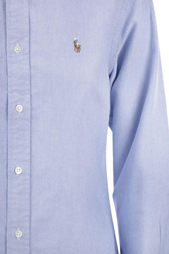26FW 폴로 랄프로렌 포니 로고 옥스포드 셔츠 211891377 001 BLUE - POLO RALPH LAUREN