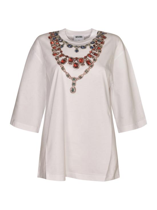 25FW 모스키노 반팔 티셔츠 A07295541 1001