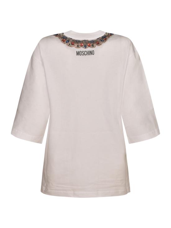 25FW 모스키노 반팔 티셔츠 A07295541 1001 - MOSCHINO