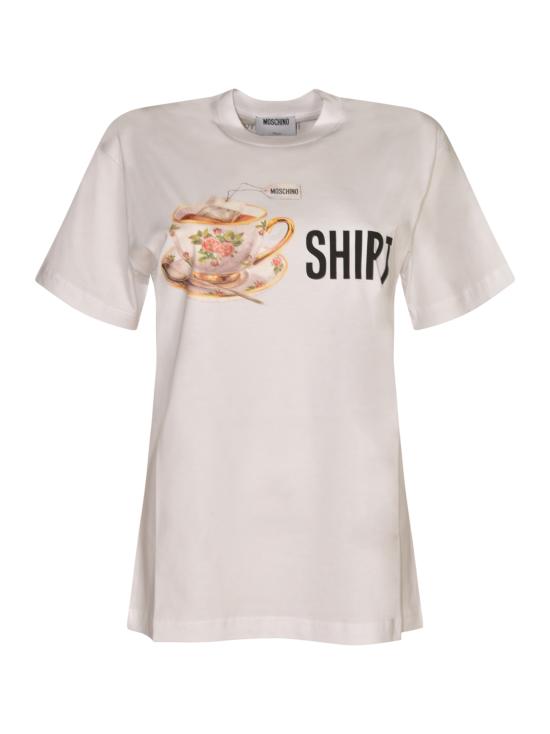 25FW 모스키노 반팔 티셔츠 V07225541 1001