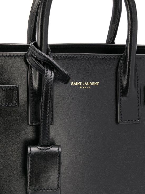  생로랑 스무스 레더 클래식 삭 드 주르 나노 39203502G9W 1000 BLACK - SAINT LAURENT