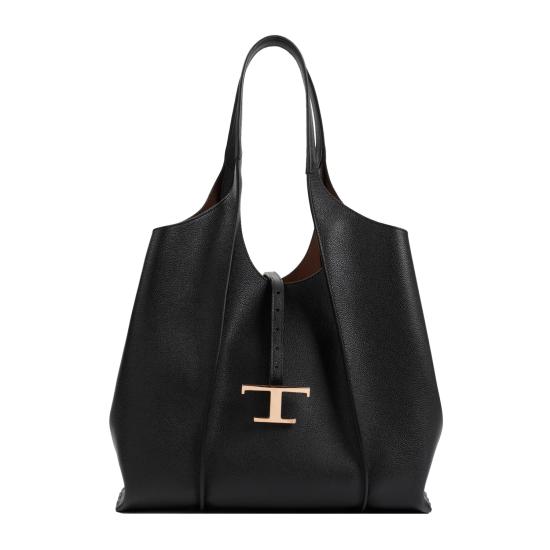 26FW 토즈 T 타임리스 미니 쇼핑백 XBWTSBA0300Q8EB999 NERO BLACK - TODS