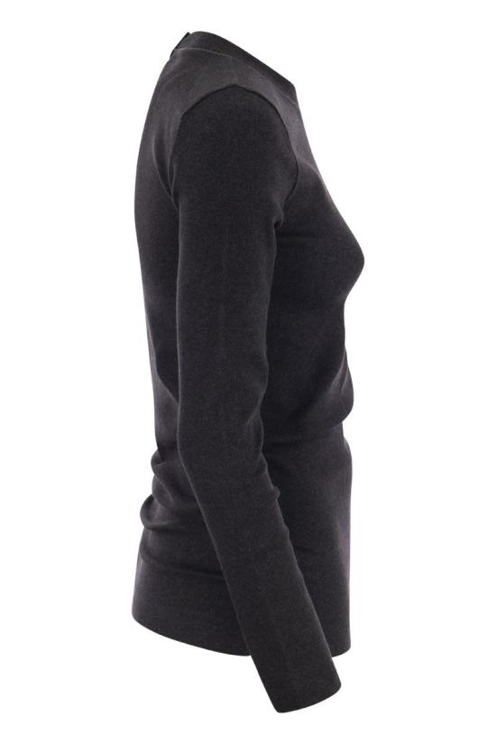  브루넬로 쿠치넬리 긴팔 티셔츠 M0TC8BJ300 C055 LEAD - BRUNELLO CUCINELLI