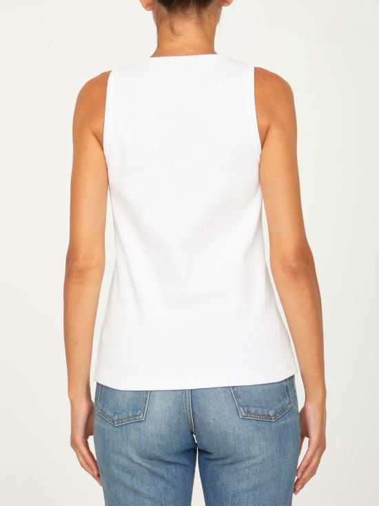  보테가베네타 민소매 티셔츠 715043V2I50 9071 WHITE - BOTTEGA VENETA