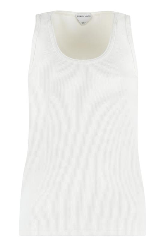  보테가베네타 민소매 티셔츠 715043V2I50 9071 WHITE