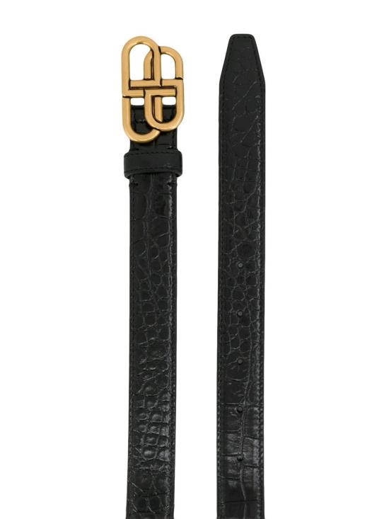 26FW 발렌시아가 레귤러 벨트 5816901LR04 1000 BLACK - BALENCIAGA