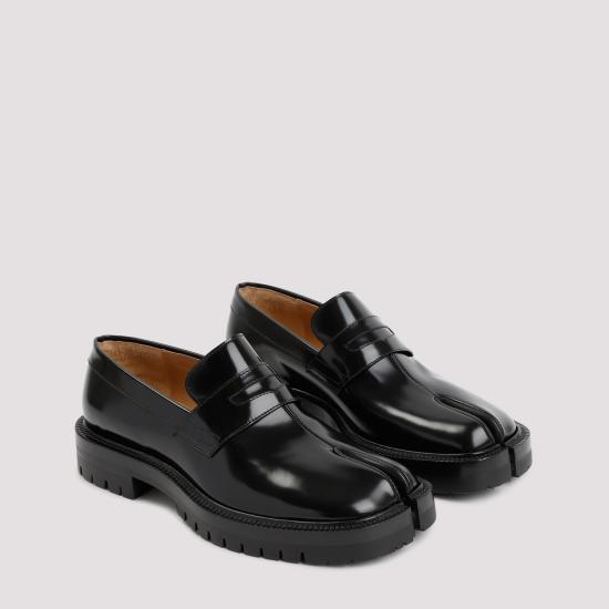 26FW 마르지엘라 타비 브러쉬드 카프스킨 로퍼 S57WR0139P3827 H8396 BLACK - MAISON MARGIELA