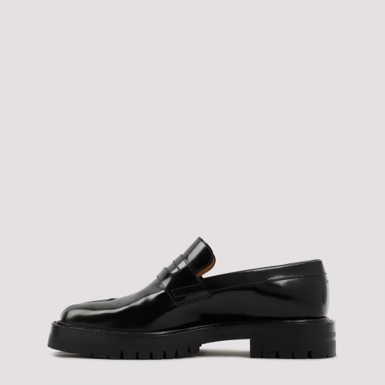 26FW 마르지엘라 타비 브러쉬드 카프스킨 로퍼 S57WR0139P3827 H8396 BLACK - MAISON MARGIELA