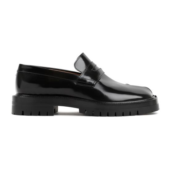 26FW 마르지엘라 타비 브러쉬드 카프스킨 로퍼 S57WR0139P3827 H8396 BLACK