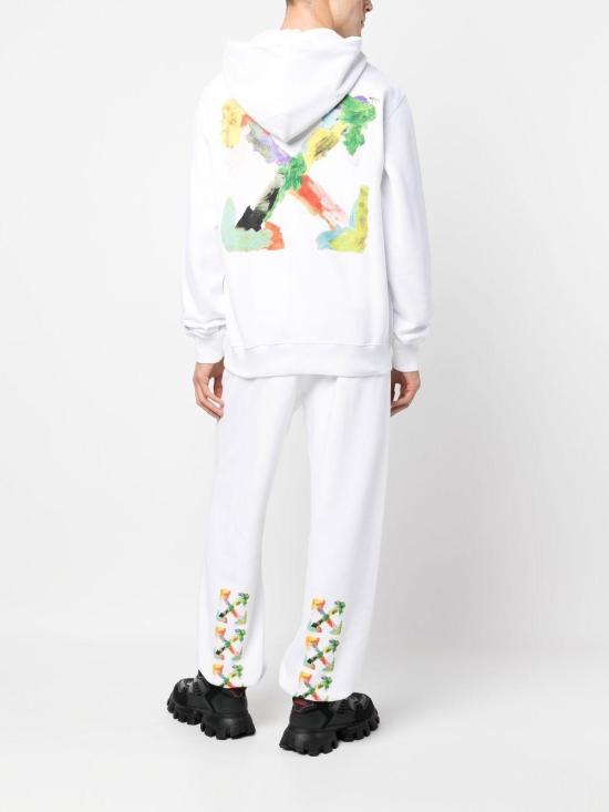25SS 오프화이트 스트레이트 팬츠 OMCH029S23FLE002 0184 White - OFF WHITE