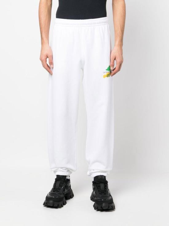 25SS 오프화이트 스트레이트 팬츠 OMCH029S23FLE002 0184 White - OFF WHITE