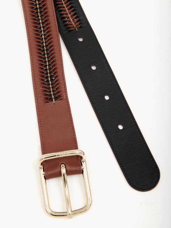  끌로에 레귤러 벨트 CHC22AC095BE492N BROWN BLACK 1 - CHLOE