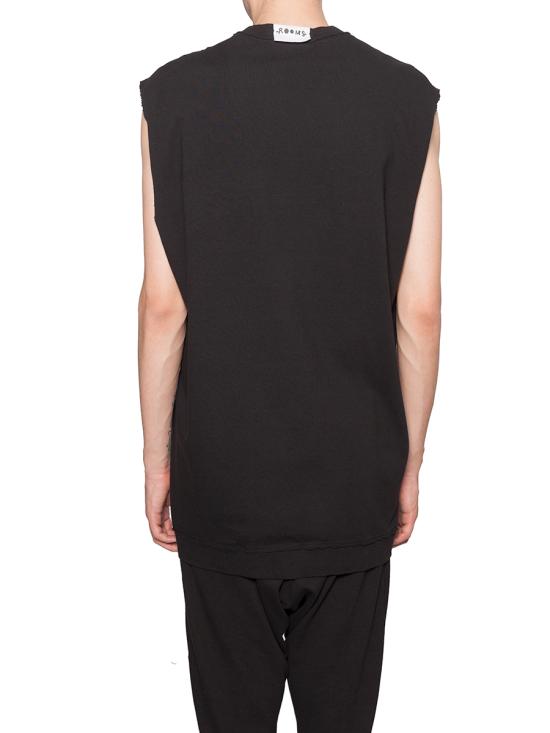  로스트 앤 파운드 니트 베스트 18337172BL BLACK - LOST&FOUND