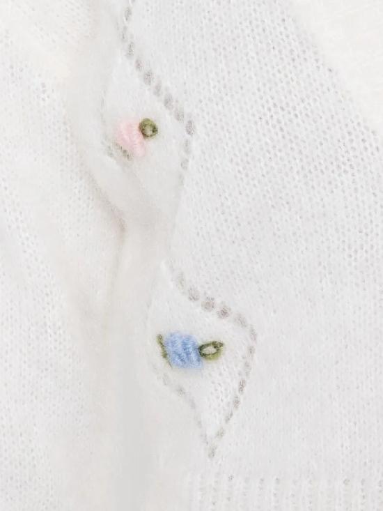 25FW 알레산드라리치 스웨터 FABX4183 K46039001 White - ALESSANDRA RICH