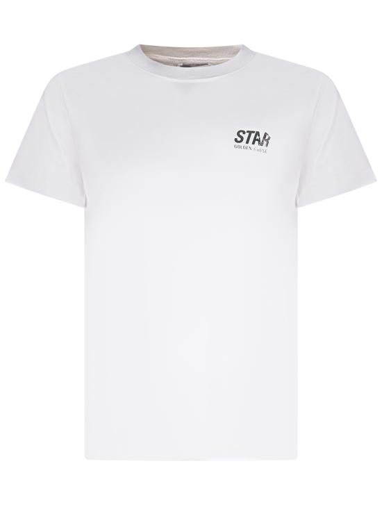 25FW [키즈] 골든구스 티셔츠 GKP02441P002248 10449 OPTIC WHITE