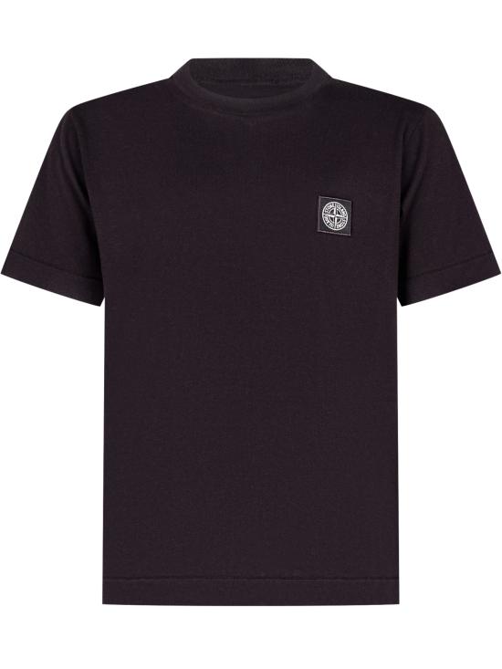 25FW [키즈] 스톤 아일랜드 티셔츠 K2S162100002S0047 V0029 BLACK