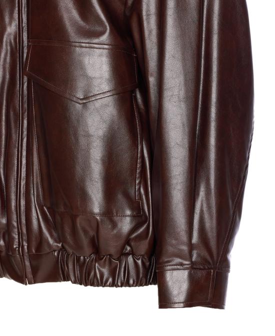 25FW MM6 메종마르지엘라 인조 가죽 재킷 SH0AM0065 M35465144 Red - MM6 MAISON MARGIELA