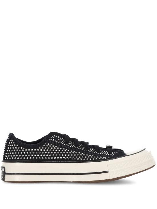 25FW SWAROVSKI X CONVERCE 스니커즈 A16171C 001 Black vintage white egr