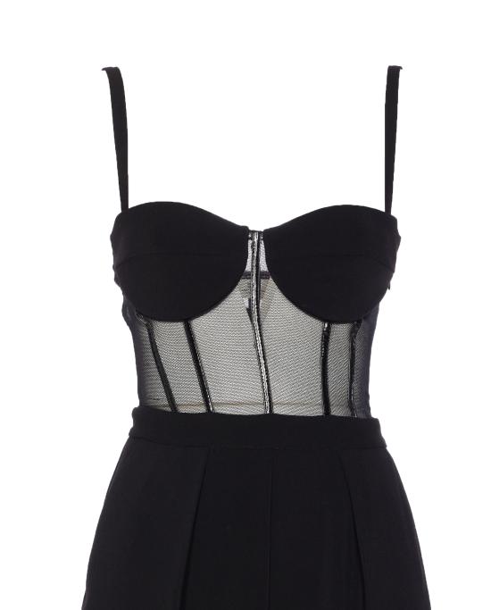 25FW 엘리자베타프랜치 스트레이트 팬츠 TU05756E2 110 Black - ELISABETTA FRANCHI