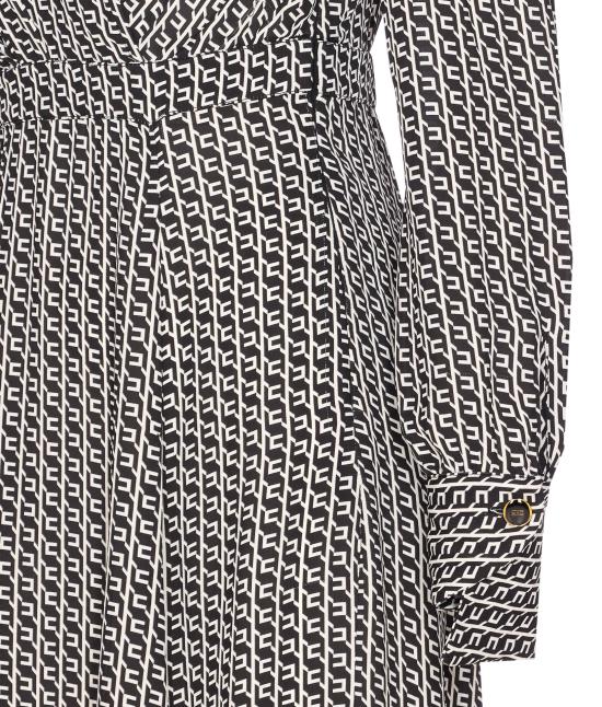 25FW 엘리자베타프랜치 미디 원피스 ABS0356E2 EF3 Black - ELISABETTA FRANCHI