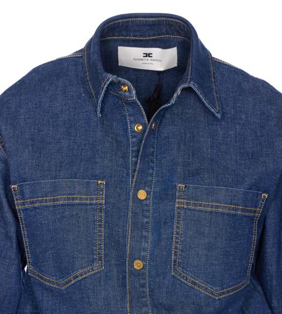 25FW 엘리자베타프랜치 미디 원피스 AJ45D56E2 104 Blue - ELISABETTA FRANCHI