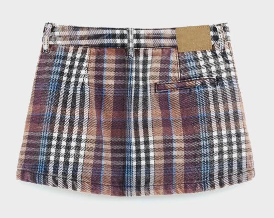 25FW [키즈] 벨로즈 스커트 BK252203 C1392CHA Check a - BELLEROSE
