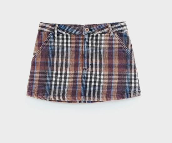 25FW [키즈] 벨로즈 스커트 BK252203 C1392CHA Check a