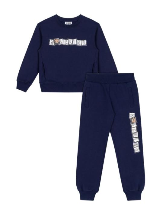 25FW [키즈] 모스키노 오버롤 HUK04BLCA58 40016 Blue