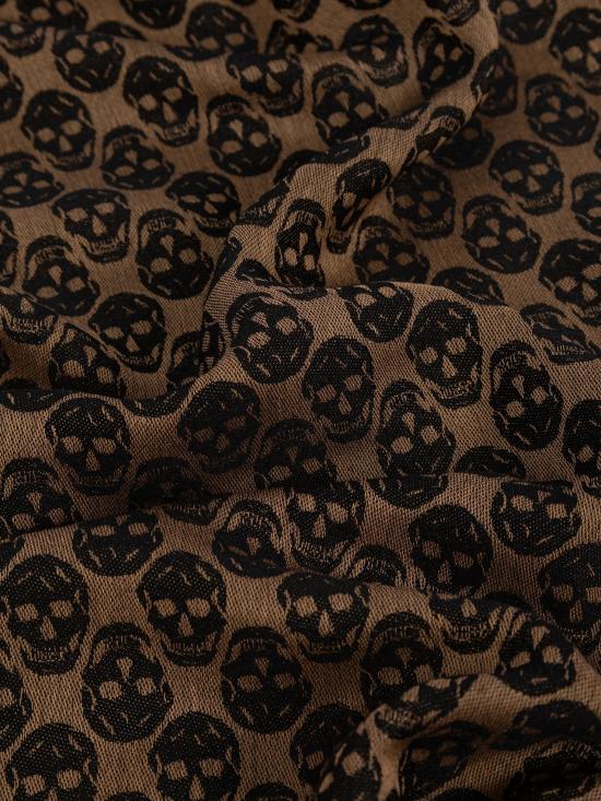 25FW 알렉산더 맥퀸 머플러/스카프 835378 4A82Q9860 Camel black - ALEXANDER MCQUEEN