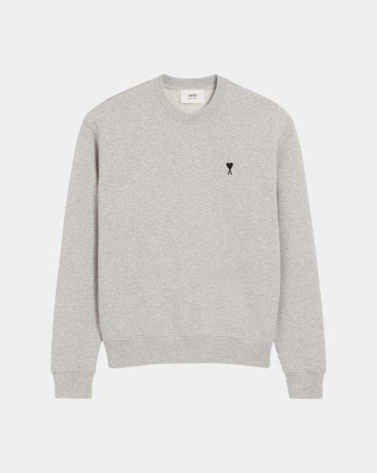 24FW 아미 ADC 크루넥 스웨트 셔츠  HSW763730 0951 Heather ash grey