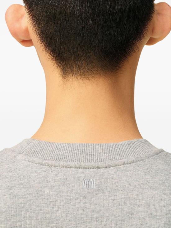 24FW 아미 ADC 크루넥 스웨트 셔츠  HSW763730 0951 Heather ash grey - AMI