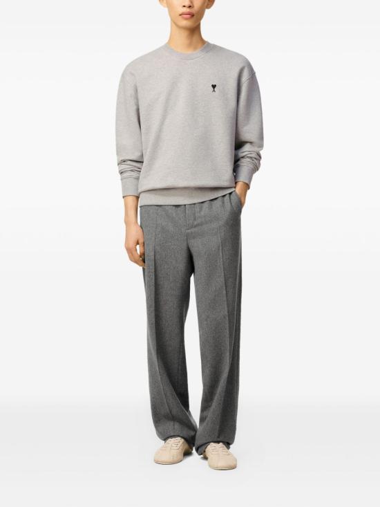 24FW 아미 ADC 크루넥 스웨트 셔츠  HSW763730 0951 Heather ash grey - AMI