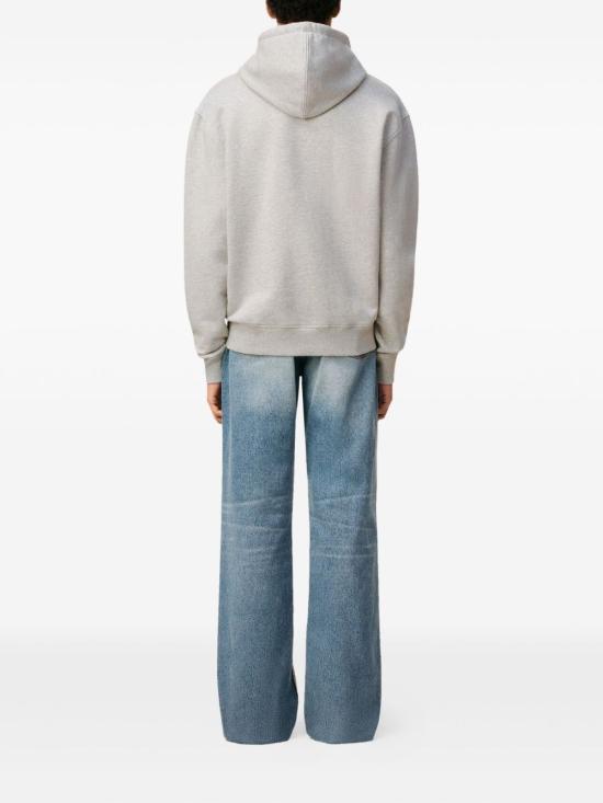 24FW 아미 스몰 하트 로고 후드 티셔츠 HSW764730 0951 Heather ash grey - AMI