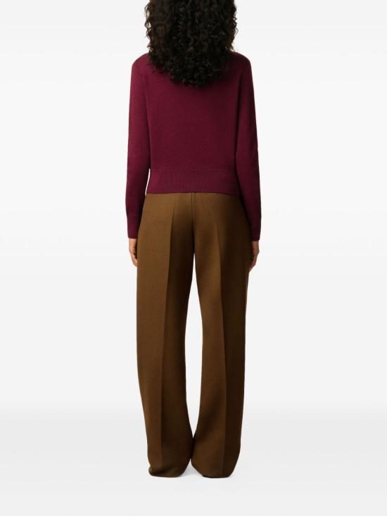 25FW 아미 ADC 자수 크루넥 스웨터 FKS826001 696 Cerise noir - AMI