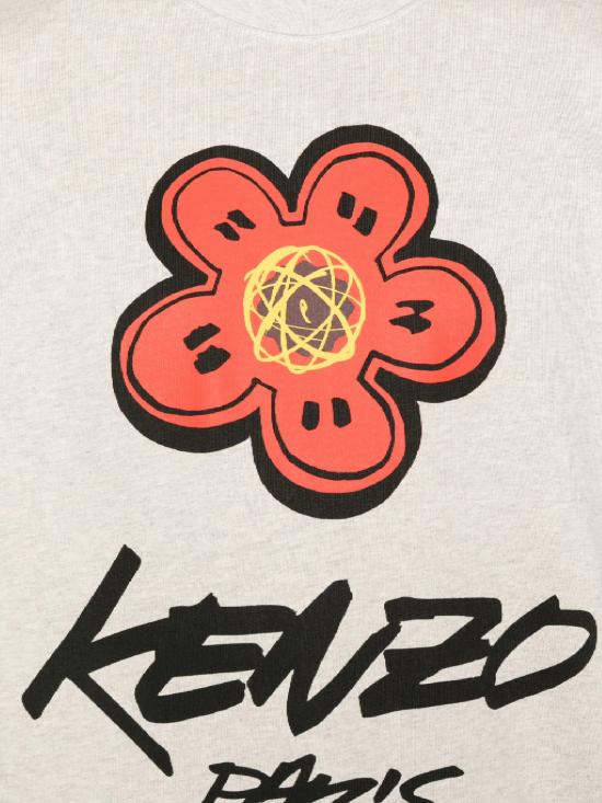 25FW 겐조 긴팔 티셔츠 FF65SW2524MC 93 Gris clair - KENZO