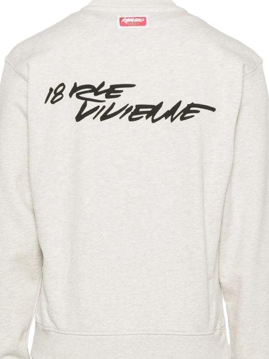 25FW 겐조 긴팔 티셔츠 FF65SW2524MC 93 Gris clair - KENZO