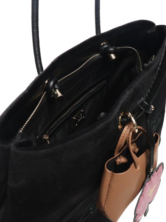 25FW 브이73 토트백 73BS9CU01 SECRET GARDENNERO MULTICOLOR Black - V73