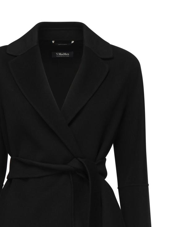 25FW 에스막스마라 ARONA 아로나 쇼트 더블 페이스 울 코트 2529016071600 013 Black - 'S MAX MARA