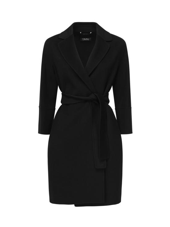 25FW 에스막스마라 ARONA 아로나 쇼트 더블 페이스 울 코트 2529016071600 013 Black