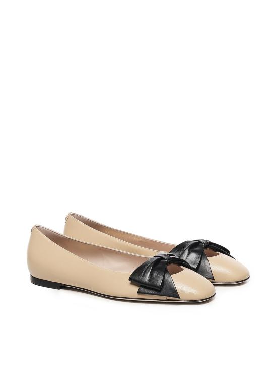 25FW 발렌티노 가라바니 플랫 슈즈 7W2S0MS0 DDTED8 SAND BLACK - VALENTINO GARAVANI