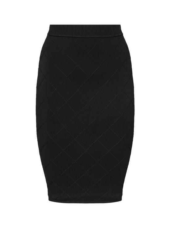 25FW 게스 롱 스커트 5YGD29 5036ZJBLK Black