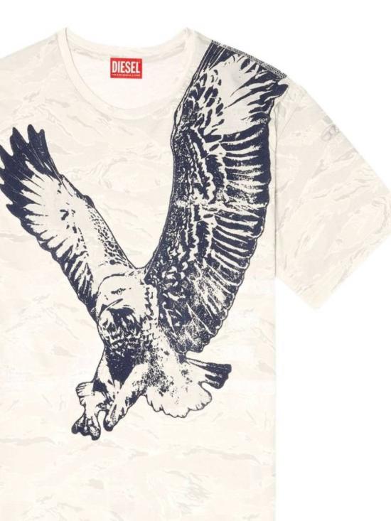 25FW 디젤 반팔 티셔츠 A19317 0DLBM7FEA - DIESEL